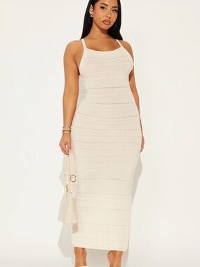 Kenna crochet maxi dress in cream brand new